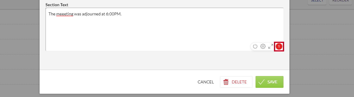 suggestions found indicator