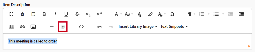 text editor select all tool