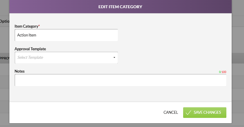 category fields