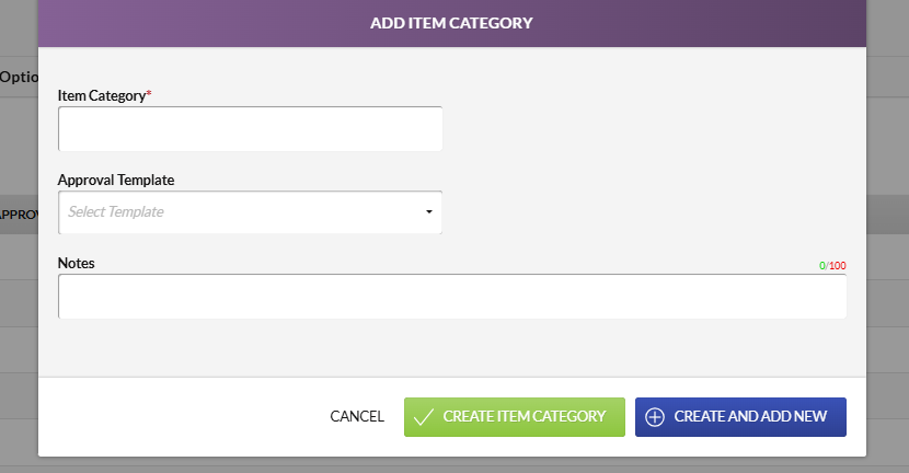 category fields