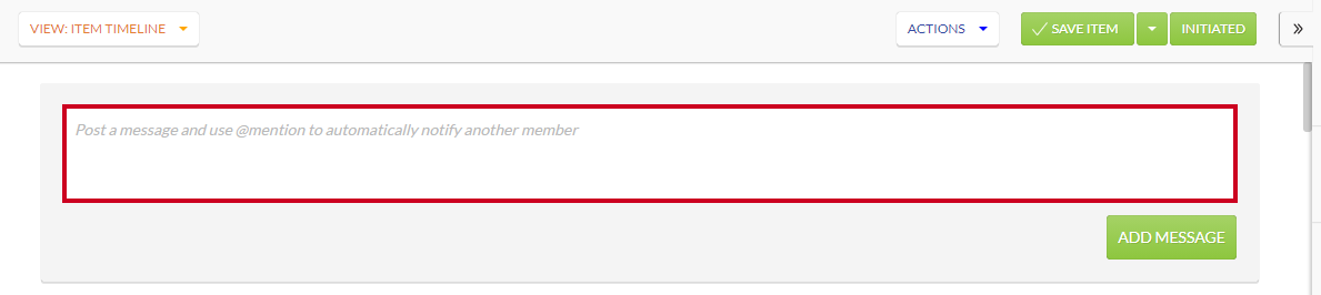 The Post a message input field.