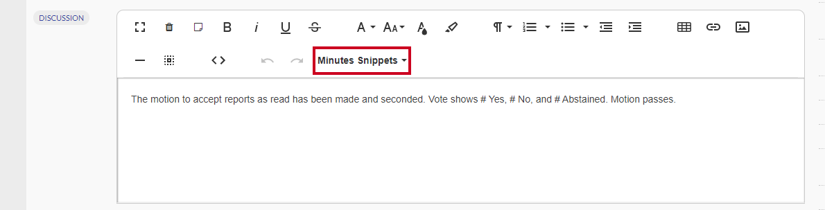 minutes snippets tool