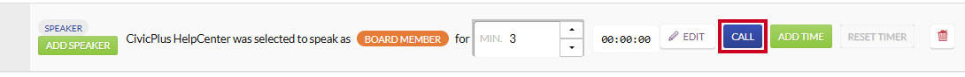 A blue, rectangular Call button.