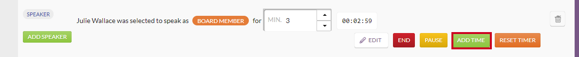 add time button