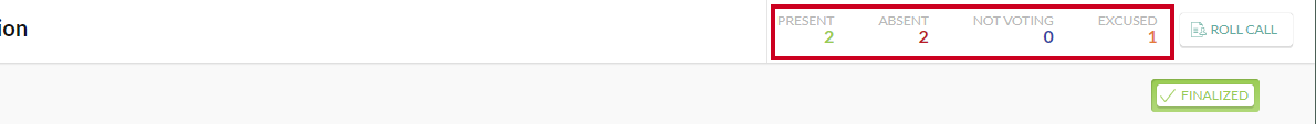 meeting member status bar