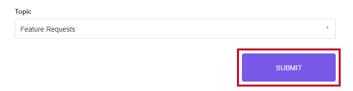 The purple, rectangular Submit button.