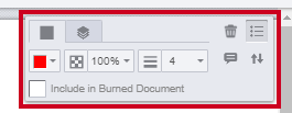 Freehand Annotation floating toolbar.