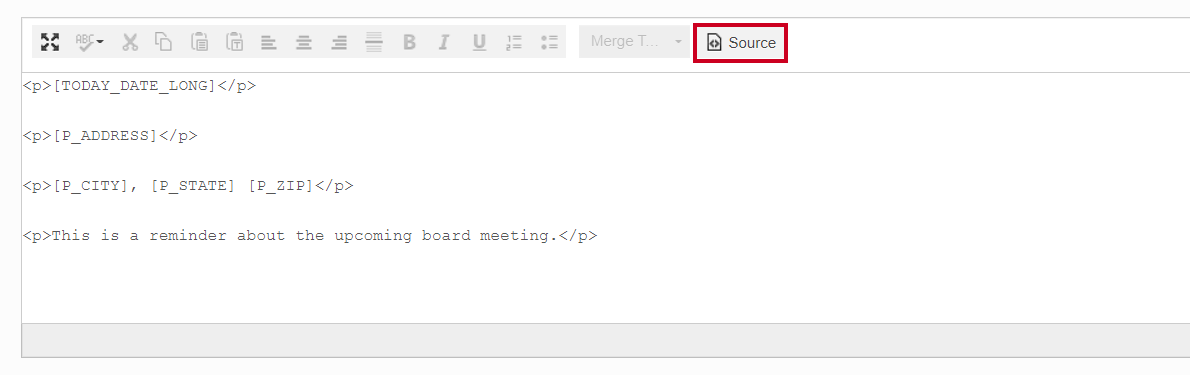 The Source button.