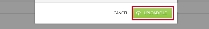 The green, rectangular Upload File button in the lower-right corner of the Create/Upload modal.