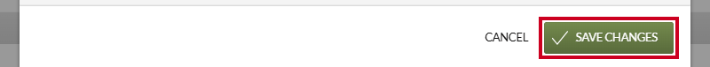 The green, rectangular Save Changes button in the lower-right corner of the Edit Group Snippet modal.