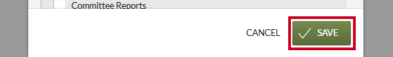 The green, rectangular Save Changes button in the lower-right corner of the Add Item Report modal.
