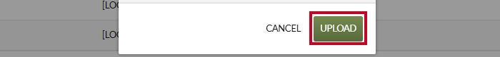 The green, rectangular Upload button in the lower-right corner of the Upload Image modal.