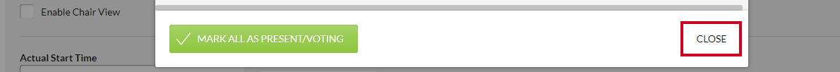 close button