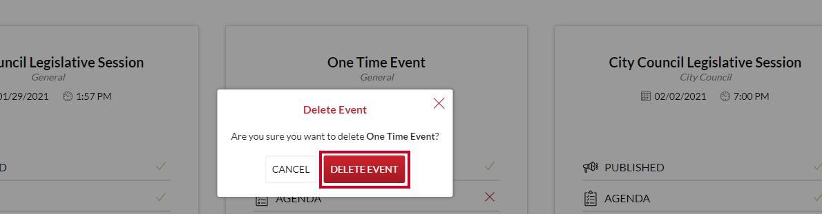 delete event confirm