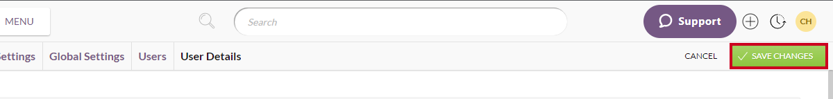 save changes button