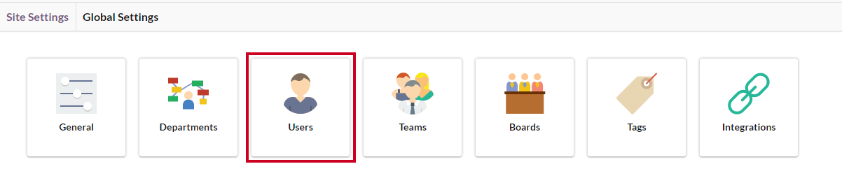 users button