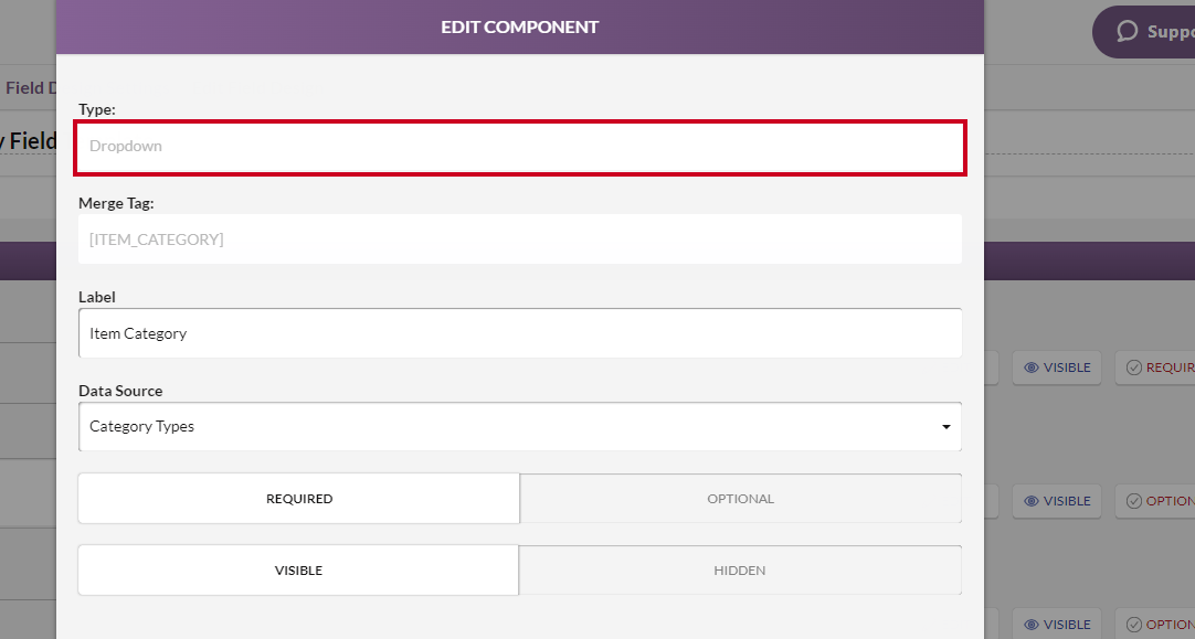 dropdown
