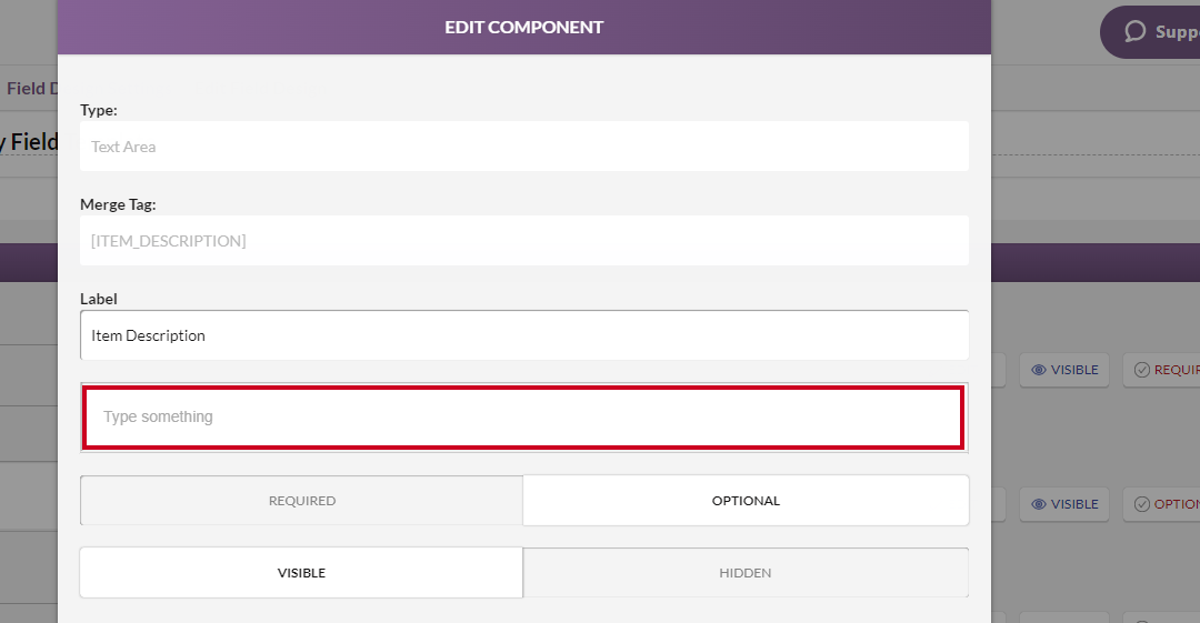 An example text field.