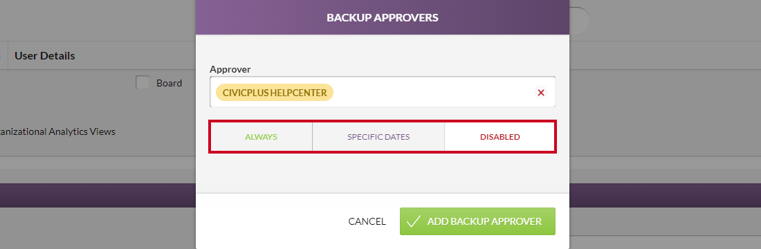 duration options