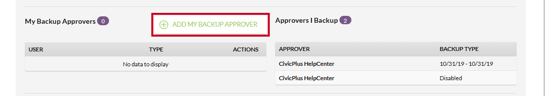 add my backup approver button
