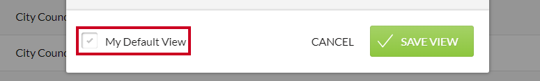 save view window, my default view checkbox