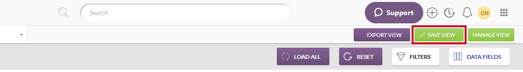 save view button