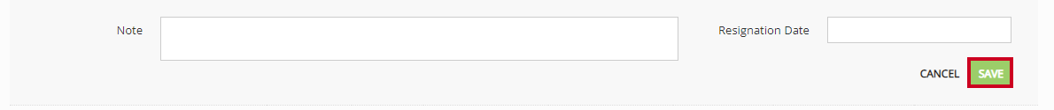 A green, rectangular Save button in the lower-right corner of the roster fields section.