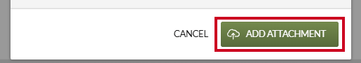The green, rectangular Add Attachment button in the lower-right corner of the Add Attachment modal.