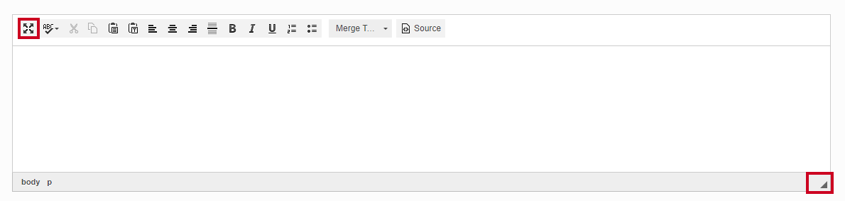The Expand tool and Maximize button.